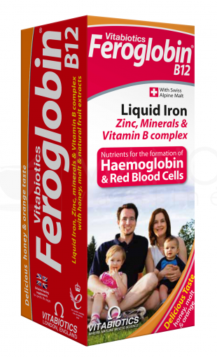 Feroglobin-B12 is a delicious honey and orange flavor liquid iron